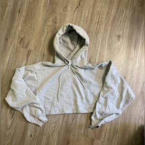 Alo cropped oversized hoodie